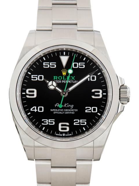 ROLEX Used Steel Rolex Air-King Ref 126900 Black Dial