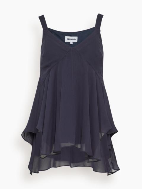 Saint Art Raina Handkerchief Top in Navy