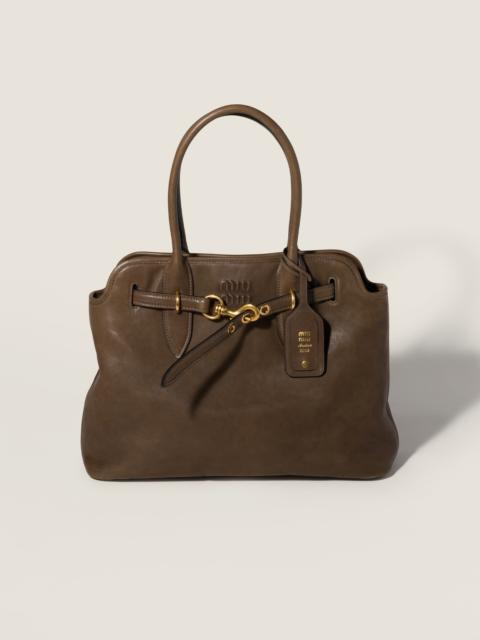 Miu Miu Aventure nappa leather bag