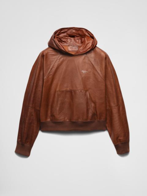 Prada Leather hoodie