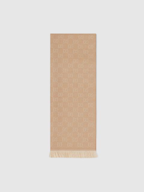 GUCCI GG wool scarf