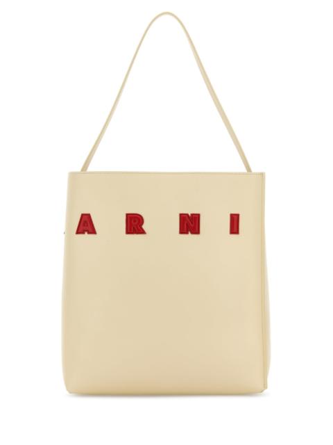 Marni Ivory leather medium Museo shoulder bag