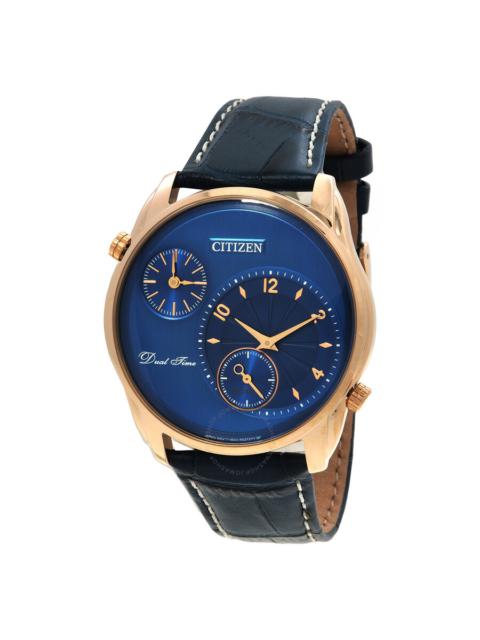 Citizen - Citizen Oxy Dual Time Quartz Blue Dial Men's Watch AO3033-00L