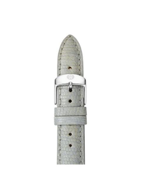 Michele - Michele Special Edition Ladies 16mm Smoked Pearl Lizard Leather Watch Strap MS16AA030028