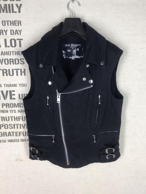 Other Designers Japanese Brand - NEED GONE🚀SEXY DYNAMITE ASYMETRIC ZIP DENIM VEST PUNK