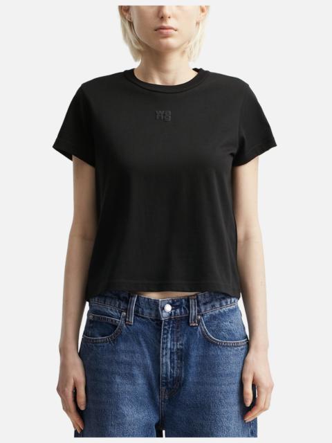 alexanderwang.t PUFF LOGO SHRUNKEN T-SHIRT