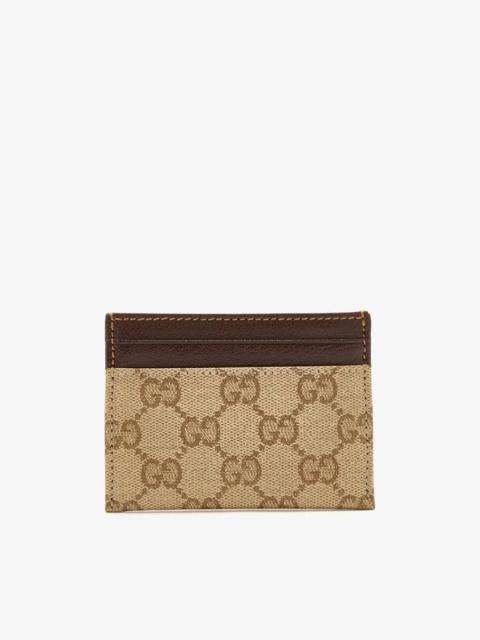 GUCCI Gucci Essence Classic Card Holder Beige