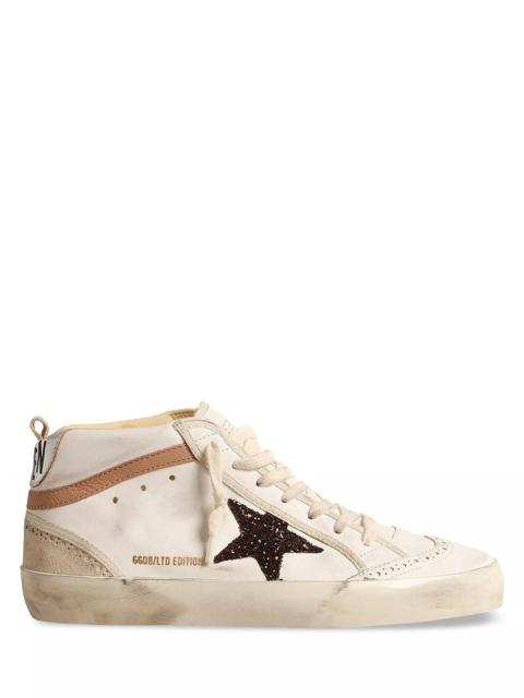 Golden Goose Women's Glitter Star Mid Top Sneakers