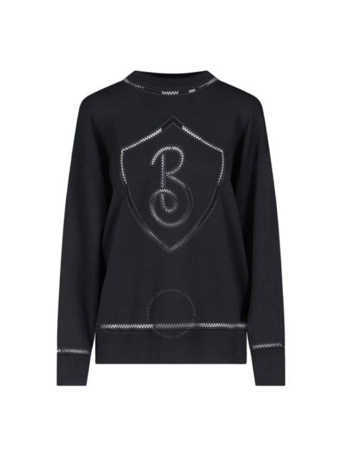 Burberry Letter Graphic Viscose Blend Sweater, Size Medium