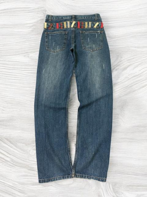 Hysteric Glamour NYLAUS JEANS DOUBLE WAIST COLOURFUL DISTRESSED DENIM
