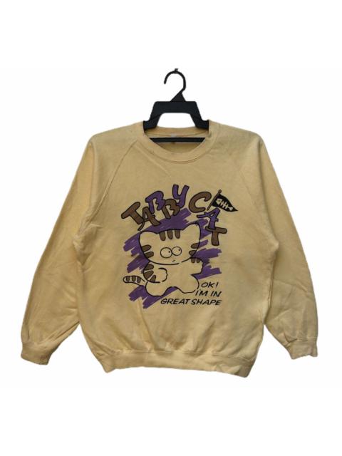 Other Designers Vintage Tabby Cat Japan Anime Crewneck