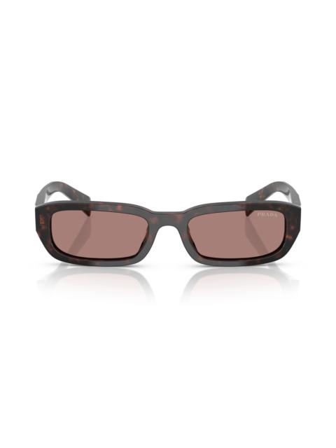 Prada Prada 53mm Rectangular Sunglasses in Light Brown at Nordstrom
