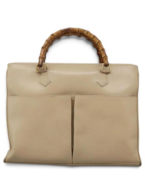 GUCCI Bamboo leather handbag
