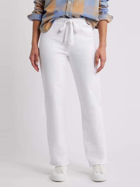 Frank & Eileen Frank & Eileen Catherine Tie Waist Sweatpants in White at Nordstrom