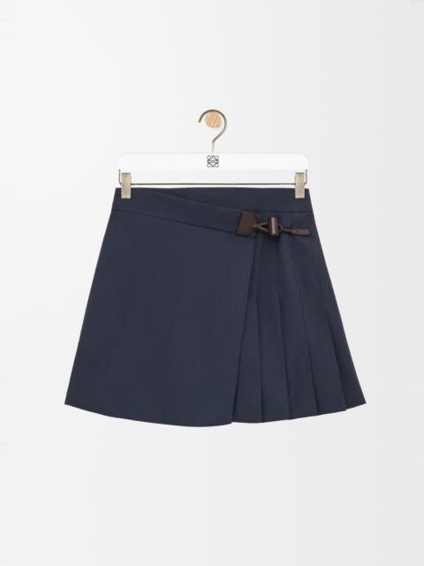 Loewe Pleated mini skirt in cotton blend
