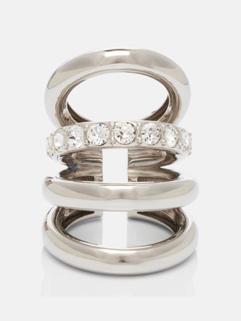 rabanne Crystal-embellished ring