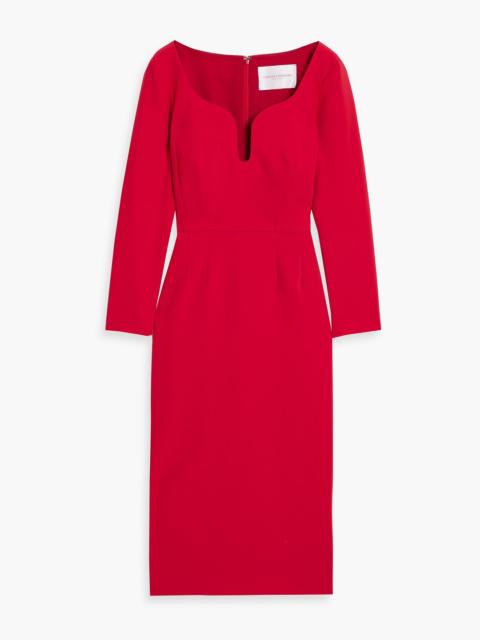 CAROLINA HERRERA Crepe midi dress