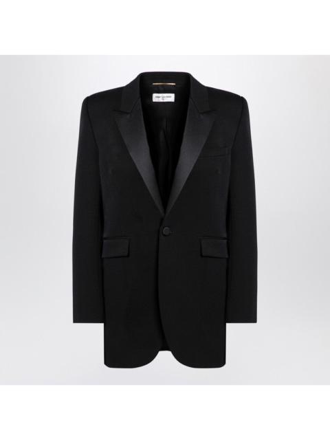 Saint Laurent Black Wool Single-Breasted Jacket Women