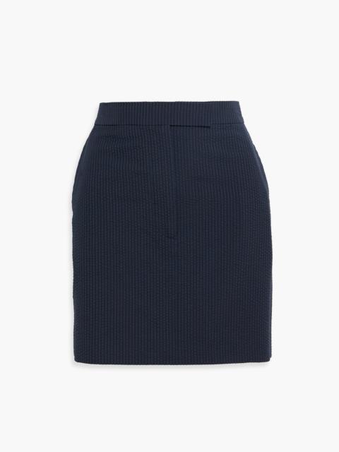 Thom Browne Striped wool-seersucker mini skirt