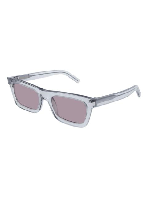 SAINT LAURENT Saint Laurent Ladies Grey Rectangular Sunglasses SL461BETTY 013