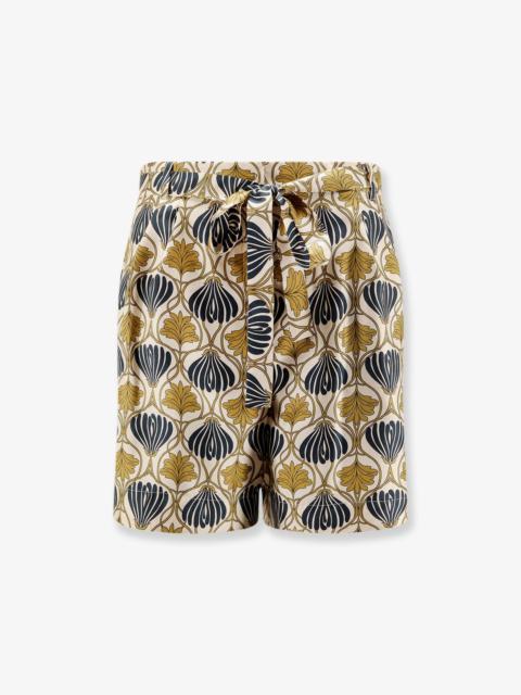 Max Mara Max Mara Metello Silk Shorts Multicolor