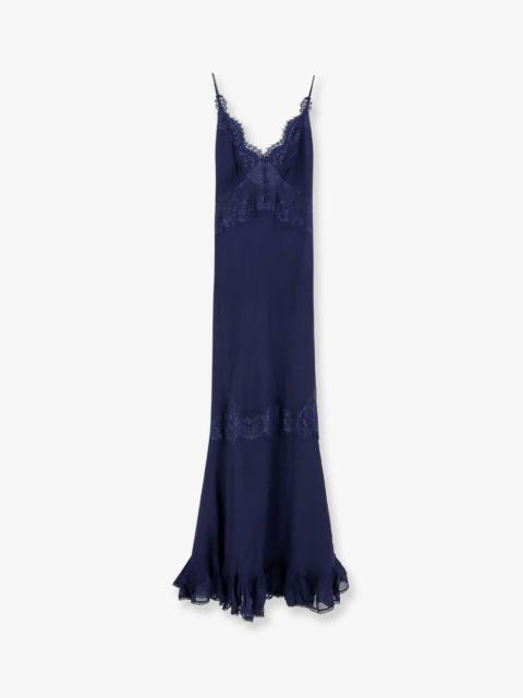 self-portrait Self-Portrait Georgette Maxi Dress Navy