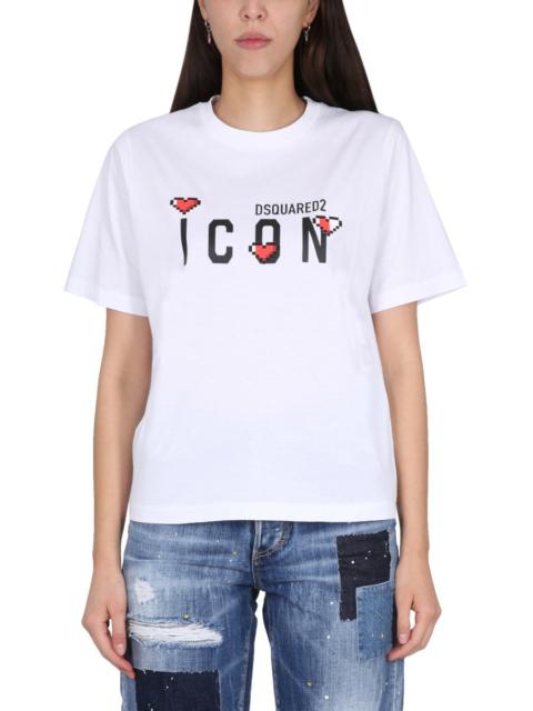DSQUARED2 Dsquared Women Icon Game Lover T-Shirt