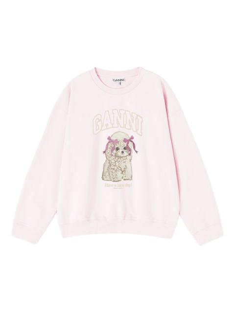 GANNI Puddle Organic Cotton Sweater