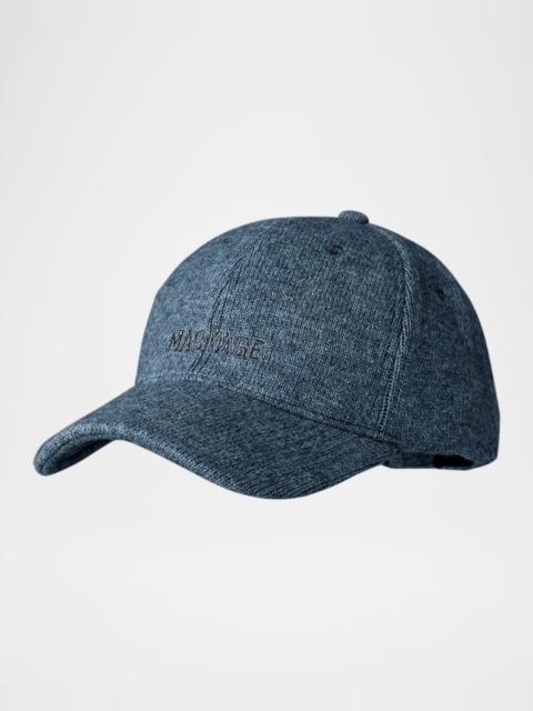 MACKAGE Men's Anderson Wool and Cashmere Logo Baseball Cap