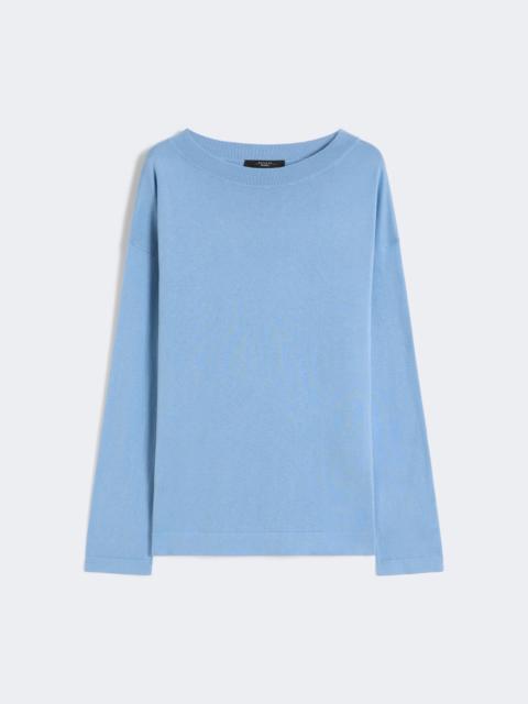 WEEKEND Max Mara Silk and cotton yarn sweater - LIGHT BLUE