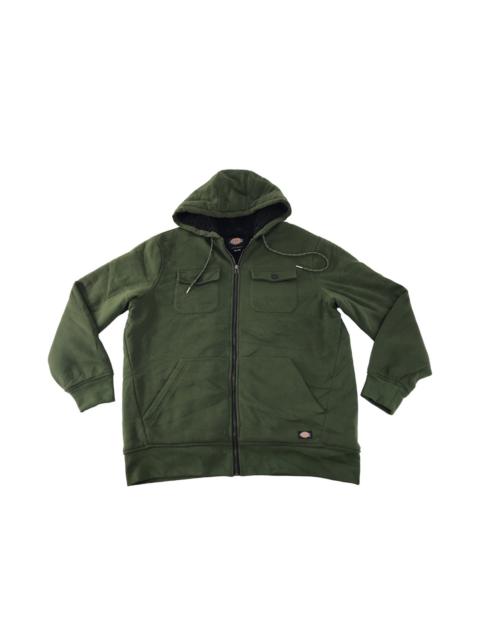Other Designers Vintage - Dickies Dark Green Military Hooded Sherpa Inner Multi Pocket
