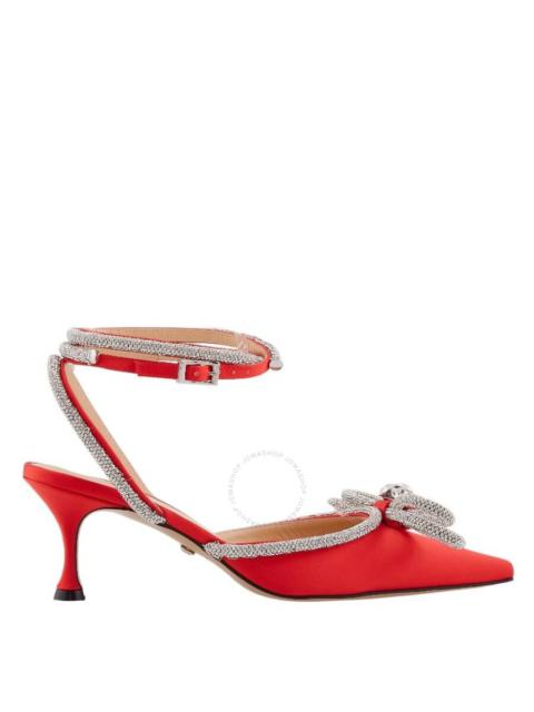 MACH & MACH Mach & Mach Double Bow Pointed-Toe Pumps