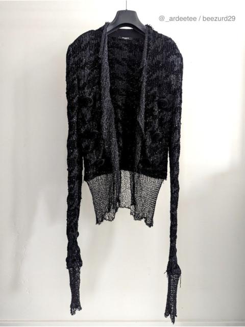 Balmain *NEW* $3500 SPENCER SEQUIN JACQUARD KNIT JACKET
