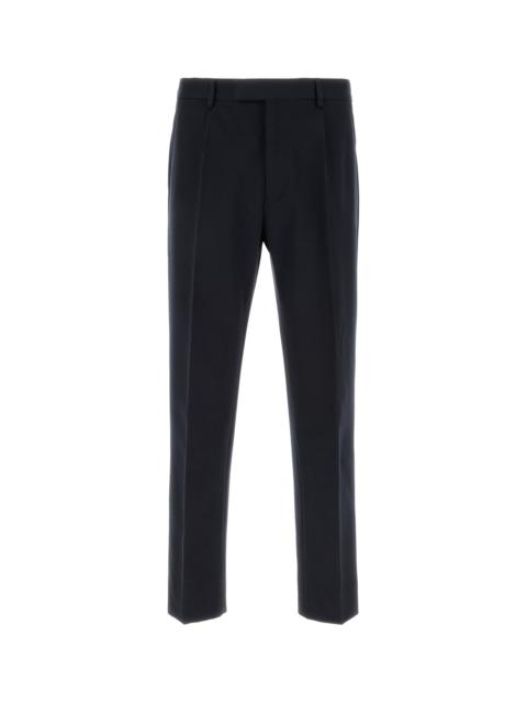 ZEGNA Midnight blue cotton blend pant