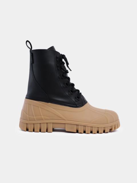 Stutterheim Patrol Boot Leather Black/Fudge