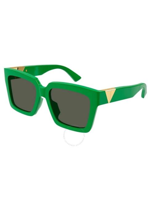 Bottega Veneta Bottega Veneta Green Square Ladies Sunglasses BV1198SA 003 55