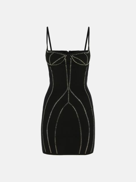 THE ATTICO BLACK MINI DRESS