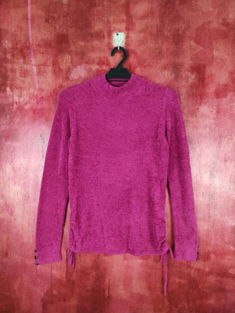 Other Designers Japanese Brand - Lyon Magenta Fur Mohair shaggy Sweatshirts #S809