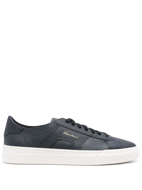 Santoni Santoni Grained Leather Sneakers