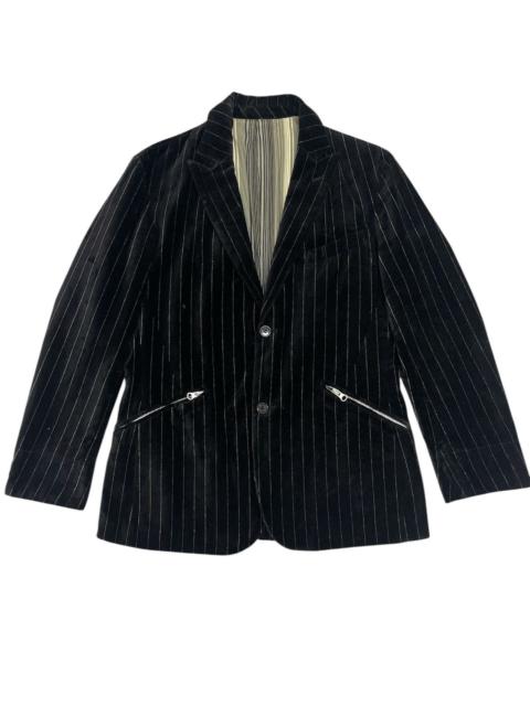 Other Designers Japanese Brand × PPFM × Vintage - PPFM Velvet Pinstripe Blazer Jacket - Japanese Streetwear
