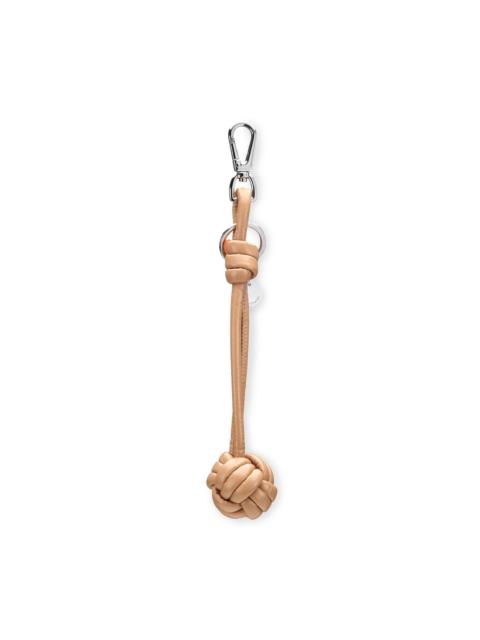 Santoni Light brown leather sphere charm
