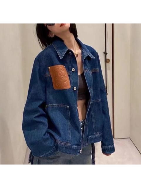 Loewe Loewe patchwork denim jacket