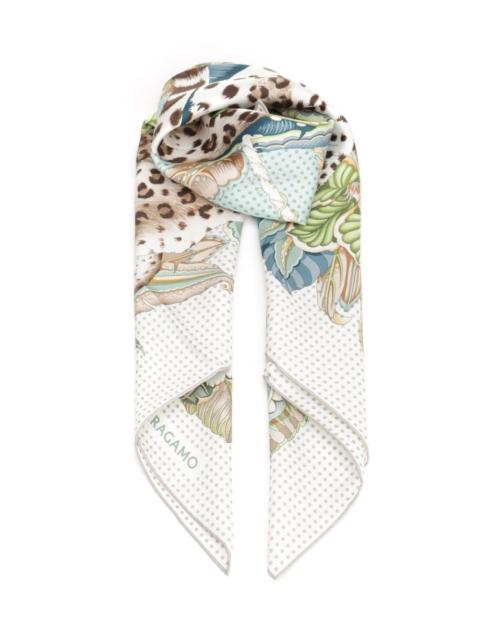 FERRAGAMO Ferragamo Women "Cheetahs" Scarf