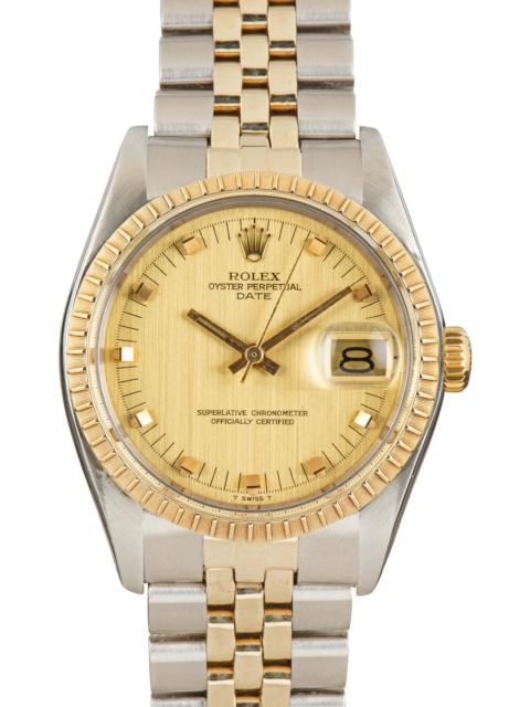 Rolex Date ref 1505 Stainless Steel & Yellow Gold