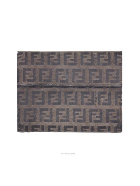 FENDI Fendi Trifold Wallet - Mini FF Zucca