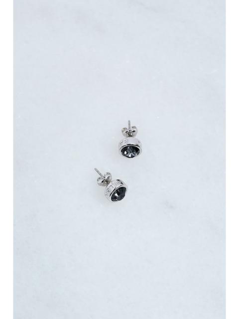 KAREN MILLEN Hand Set European Crystal Solitaire Stud Earrings