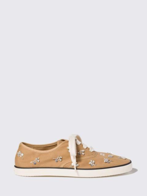 Miu Miu Miu Miu Women Drill Sneakers With Rhinestones Miu Miu