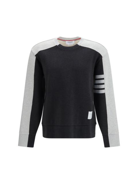 Thom Browne Thom Browne Colorblock Crewneck Sweatshirt Dark Grey