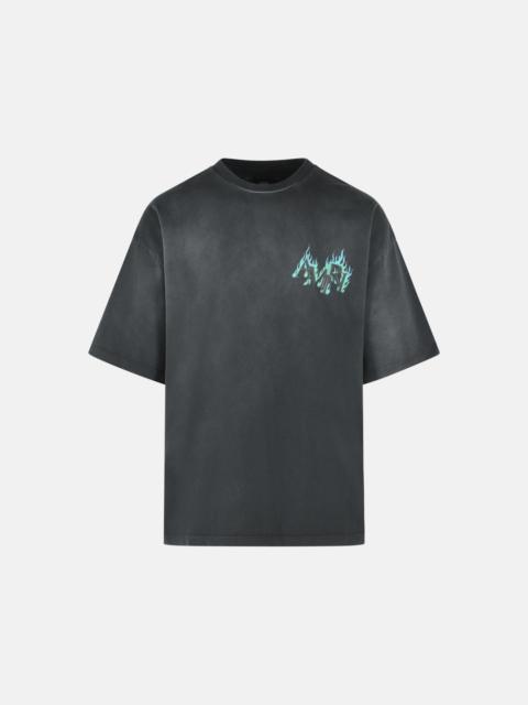 AMIRI BLACK COTTON T-SHIRT