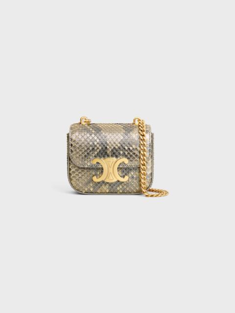 CELINE MINI CHAIN CLAUDE IN PEARLY PYTHON